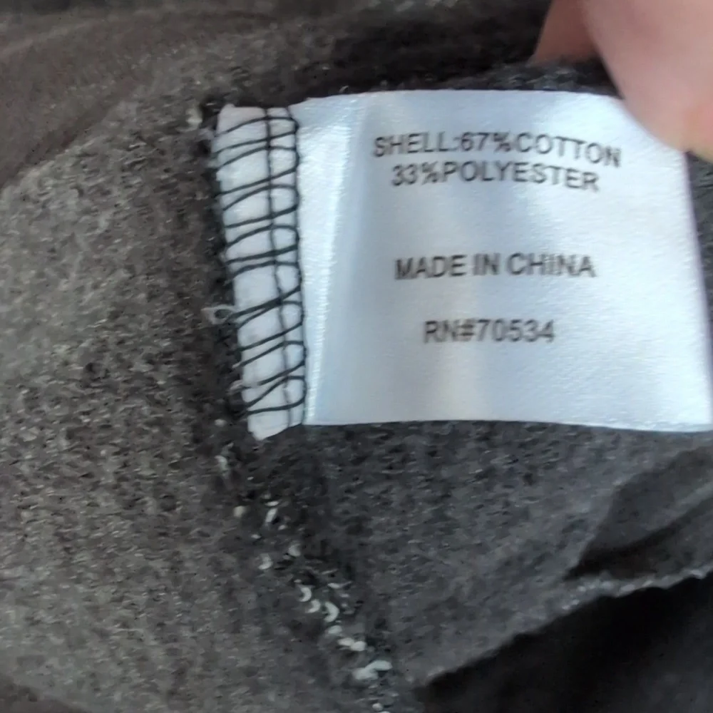 Orvis Heathered Dark Gray Bomber Jacket Full Zip Sweater - Men's Medium